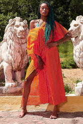 Robe de plage longue Libra Tangerine